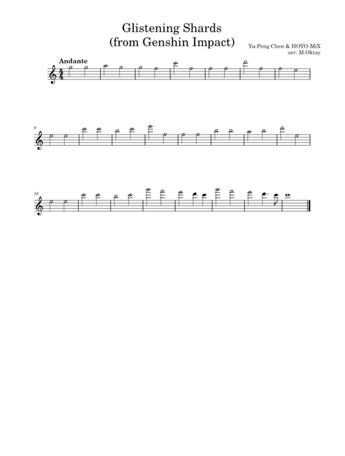Glistening Shards (from Genshin Impact) – Yu-Peng Chen, HOYO-MiX
