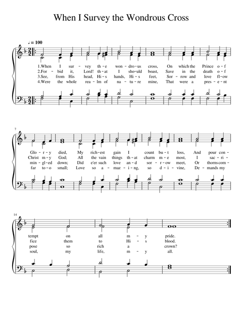 5 When I Survey the Wondrous Cross