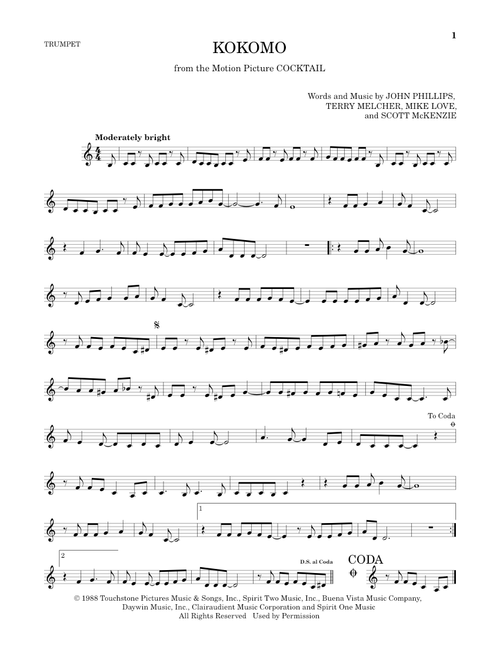 Kokomo - The Beach Boys (Trumpet Solo)