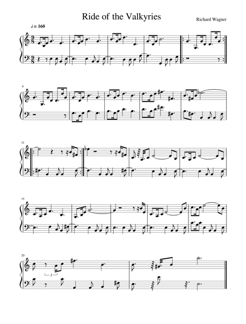 Ride of the valkyries – Richard Wagner