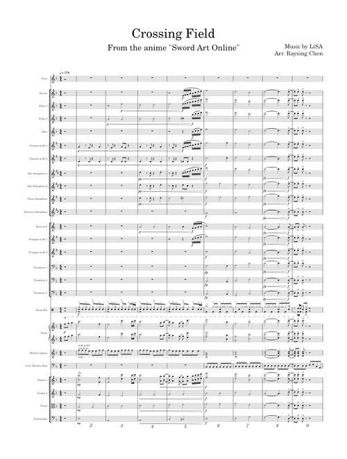 Crossing field – LiSA (Arrangement)