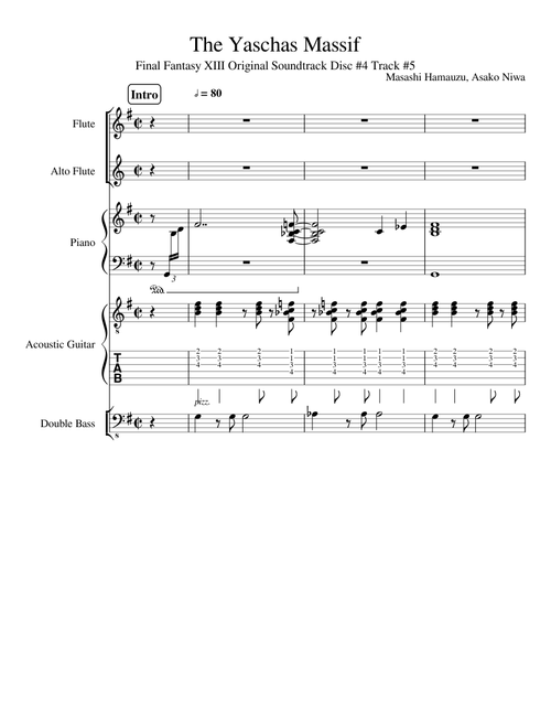The Yaschas Massif - Masashi Hamauzu (Final Fantasy XIII) (WIP)