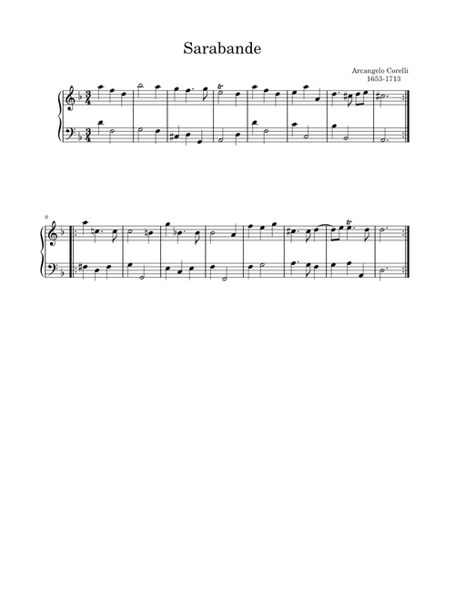 Sarabande – Arcangelo Corelli