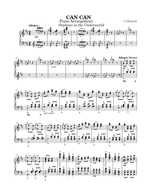 Orpheus in the Underworld, Galop Infernal – Jacques Offenbach