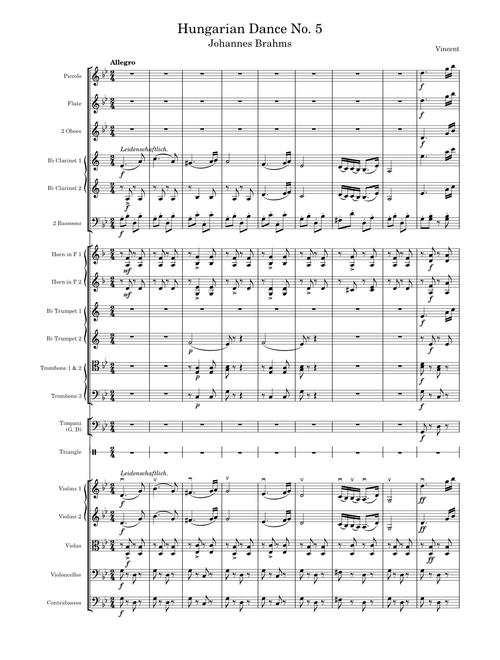 Brahms - Hungarian Dance No. 5