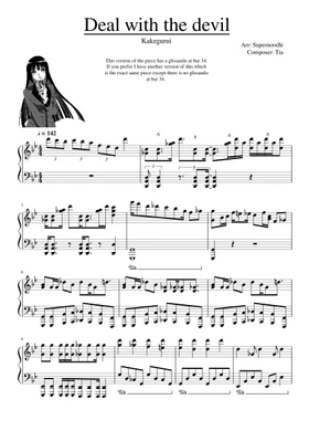 Free Kakegurui Deal With The Devil By Misc Cartoons Sheet Music Download Pdf Or Print On Musescore Com