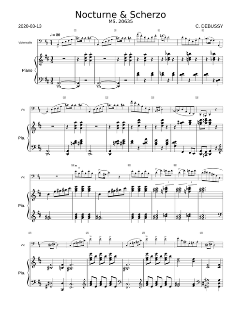 DEBUSSY - Nocturne & Scherzo