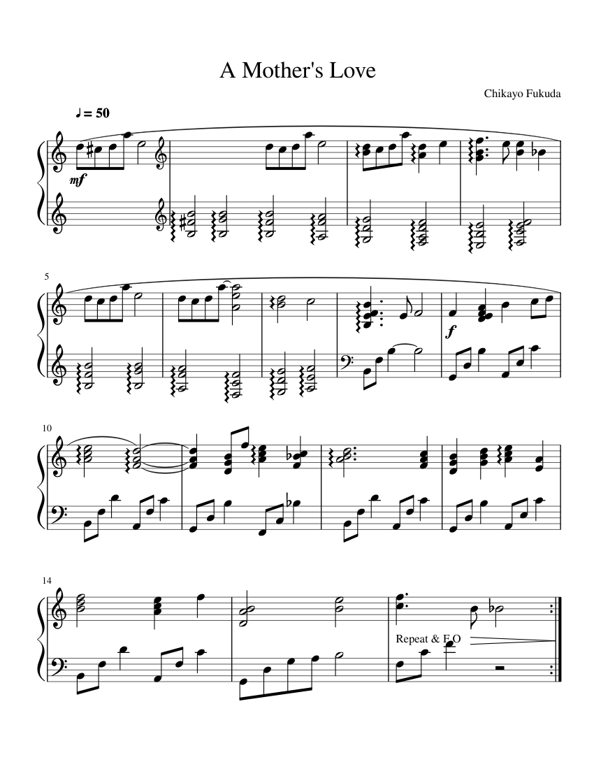 Heart Best 楽譜集 桜花之恋塚 Sheet Music for Piano (Solo) | MuseScore.com