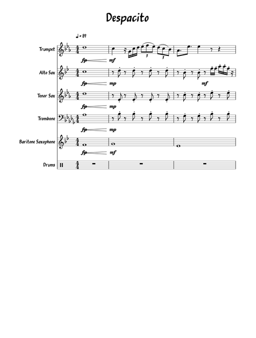 Despacito small ensemble