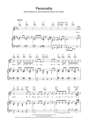 Play Official version of Polka Dots And Moonbeams Sheet Music by