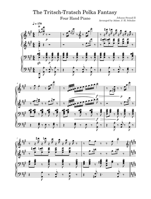 Tritsch-Tratsch-Polka, Op.214 – Johann Strauss Jr. Tritsch-Tratsch Polka Duet