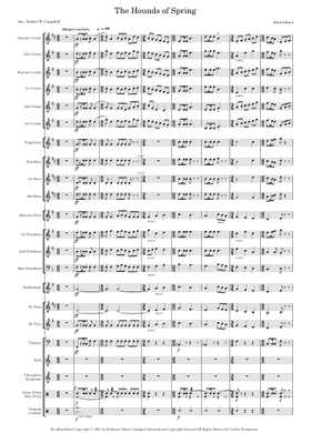 Free The Hounds Of Spring (A Concert Overture For Winds) by Alfred
