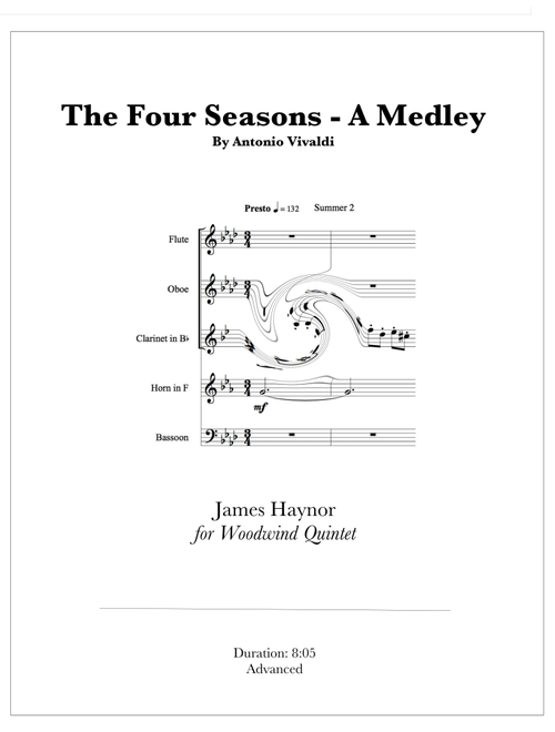 The Four Seasons - A Medley for Woodwind Quintet (Arr. James Haynor) - Antonio Vivaldi (Small Ensemble)