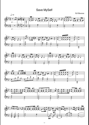 Play Official version of Save myself Sheet Music by Ed Sheeran for ...