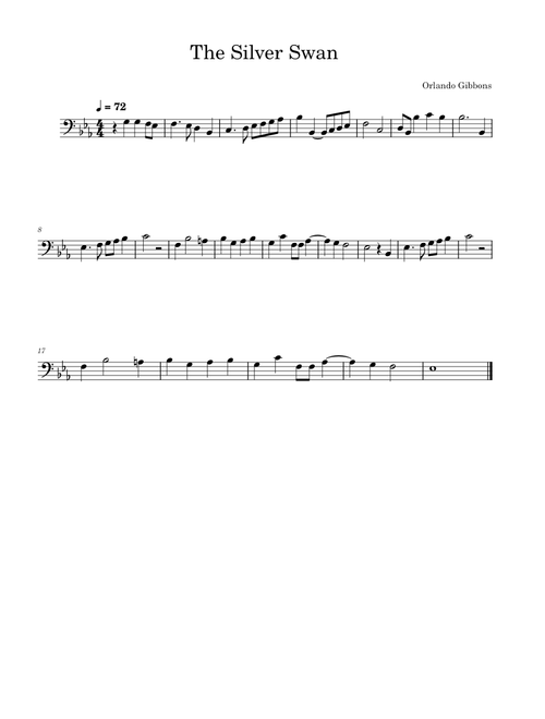 The Silver Swan – Orlando Gibbons (Baritone)