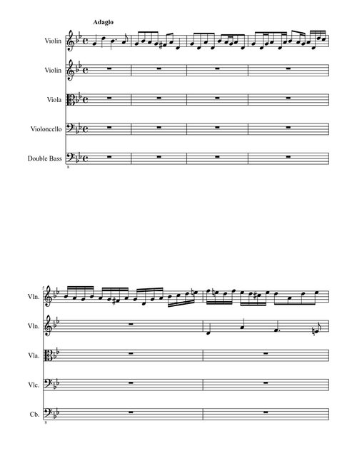 J. S. Bach: "Little" Fugue in G minor for strings