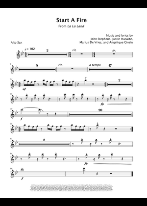 Start A Fire (Arr. David Lartey) - Angelique Cinelu, John Stephens, Marius De Vries (Alto Sax Solo)