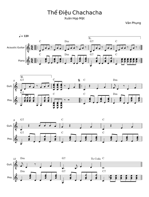 Thể Điệu Chachacha - Văn Phụng