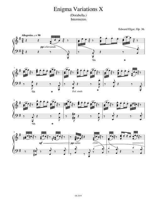 Enigma Variations X Intermezzo Edward Elgar