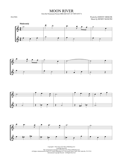 Moon River - Andy Williams (Flute Duet)