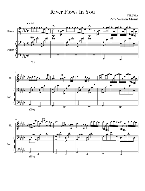 River Flows In You for Flute