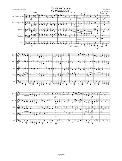 Sousa on Parade - arr. King Palmer (Brass Quintet)