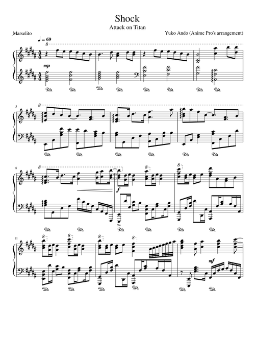 Shock - Yuko Ando (Anime Pro's arrangement)