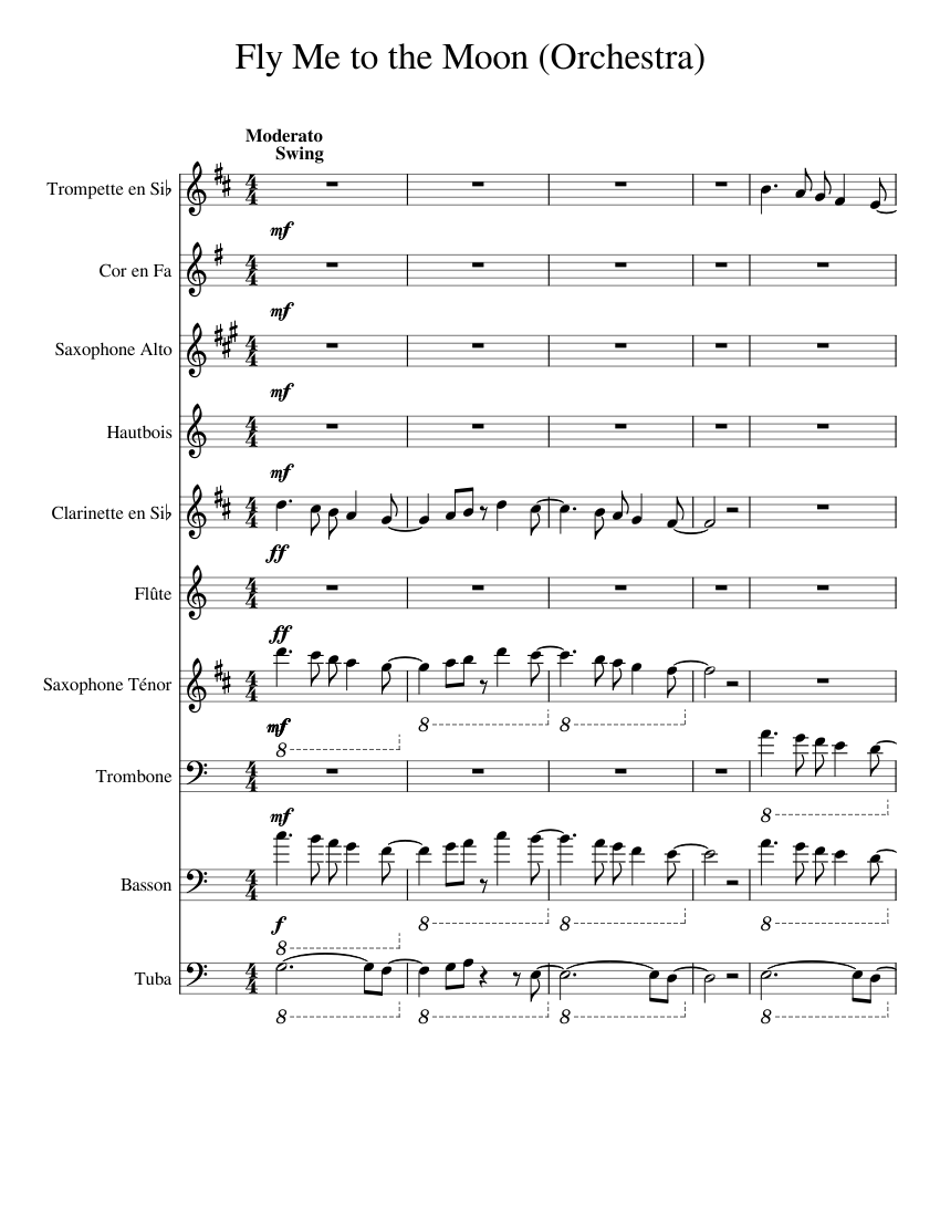 Fly me to the moon trombone cheap