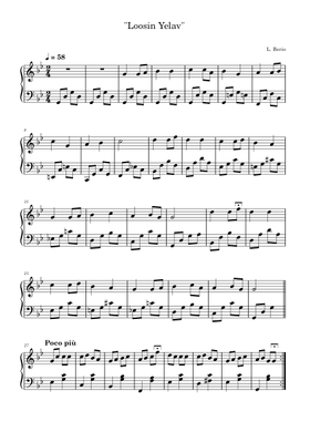 Free Luciano Berio sheet music | Download PDF or print on