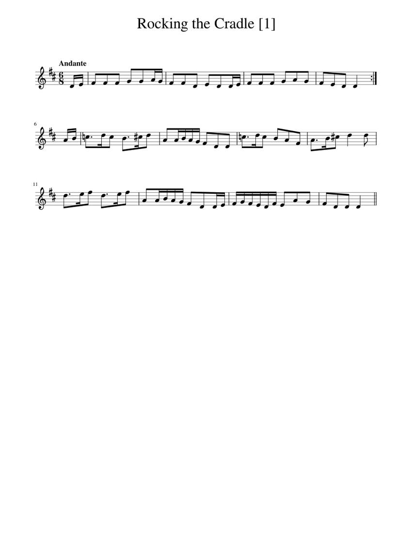 Rocking the Cradle Sheet music for Piano (Solo)