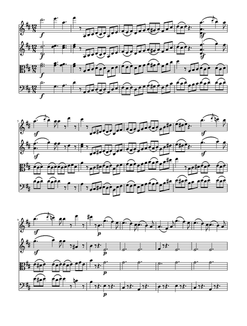 Mendelssohn - String Quartet No.3, Op.44 No.1 - Movement 4