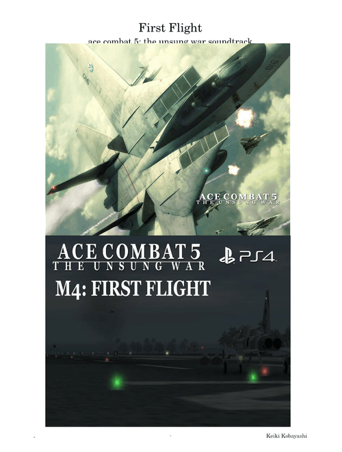First Flight - Ace Combat 5: The Unsung War Original Soundtrack / 2020 Tokyo Olympics – Keiki Kobayashi First Flight - Ace Combat 5: The Unsung War OST / 2020 Tokyo Olympics (Keiki Kobayashi)