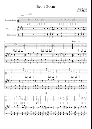 Play Official version of Boom boom Sheet Music by John Lee Hooker