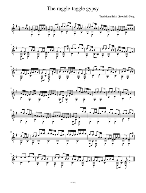 The raggle-taggle gypsy - Irish traditional