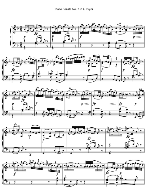 Piano Sonata No. 7 in C Major, K. 309 — II. Andante un poco adagio (Arr. Hunter) - Wolfgang Amadeus Mozart (Piano Solo)