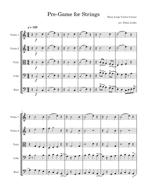 LSU Pregame – Huey Long & Castro Carazo