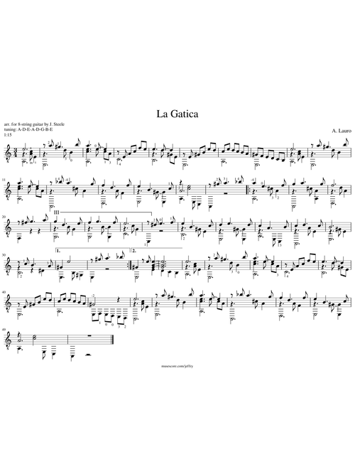 Lauro: La Gatica [8-str gtr]