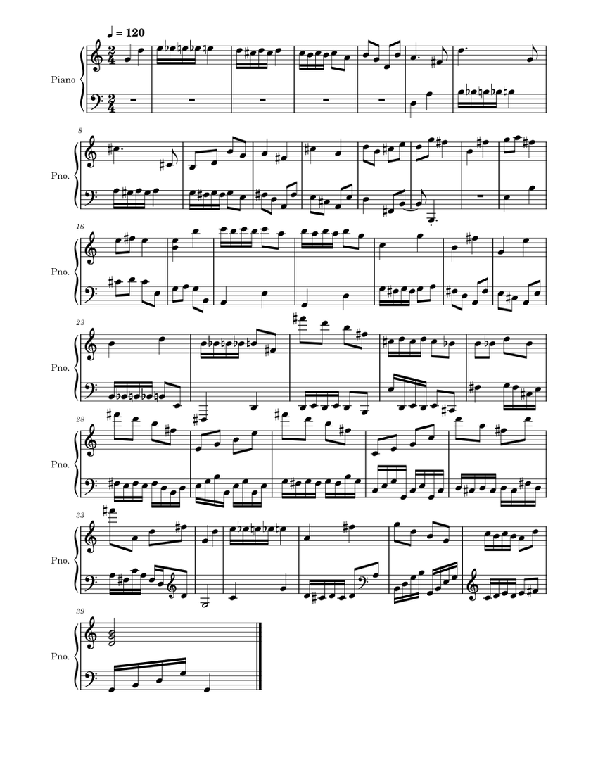 Invention 4 Sheet music for Piano (Solo) | Musescore.com