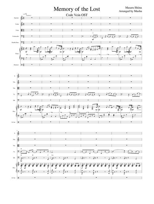 Memory of the Lost - Code Vein OST (with piano part)