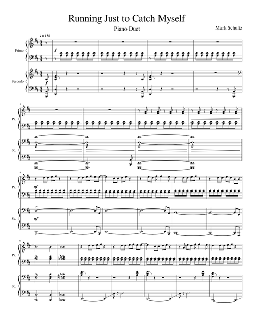 Running Just to Catch Myself (Piano Duet)