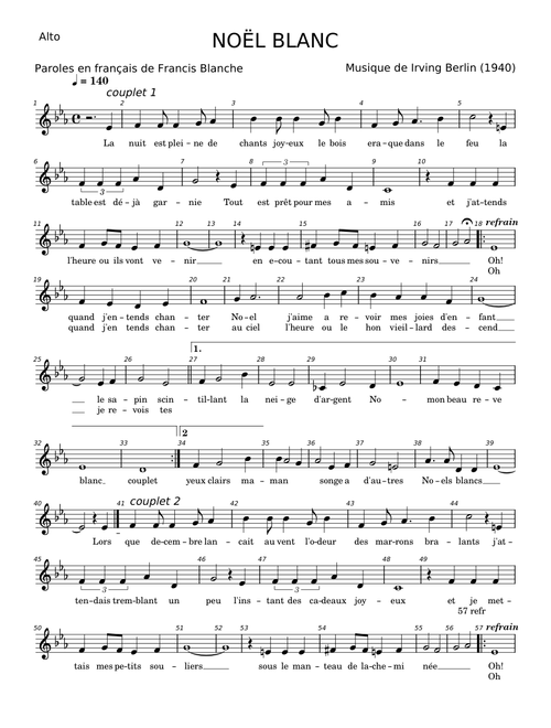 Noël Blanc - Irving Berlin