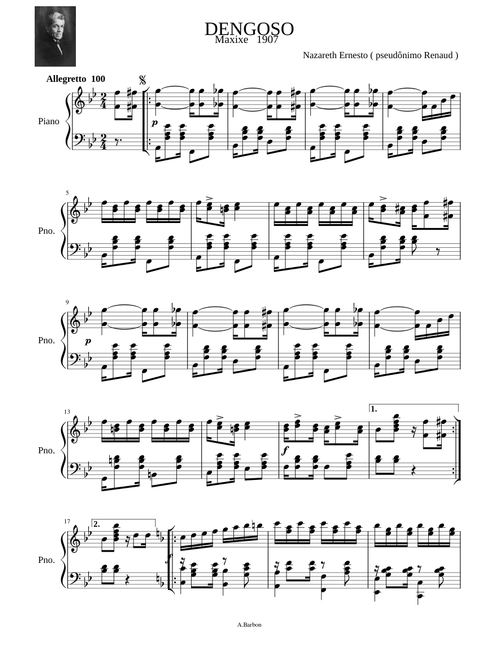 DENGOSO Maxixe 1907 Ernesto Nazareth