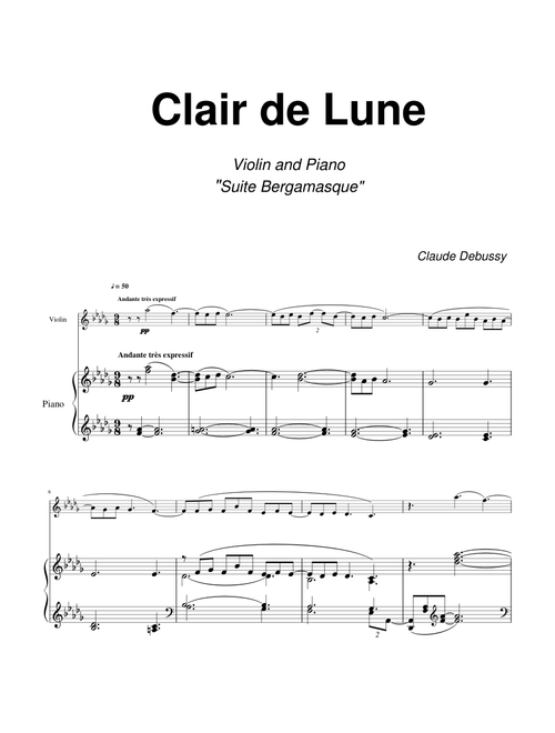 Clair De Lune – Claude Debussy