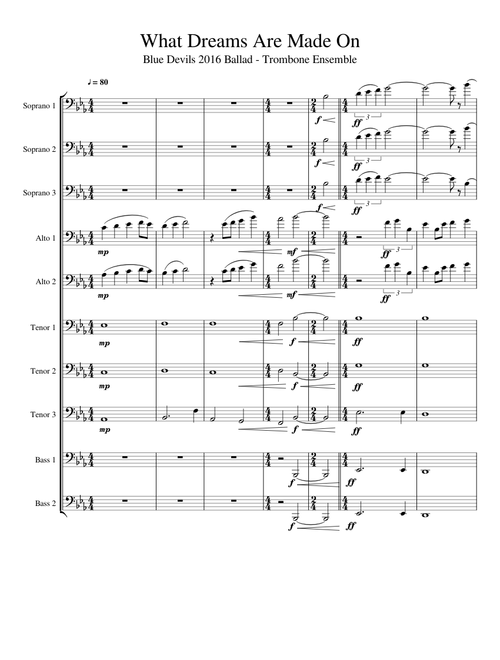 Blue Devils 2016 - Ballad for Trombone Ensemble