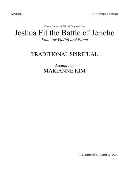 Joshua Fit the Battle of Jericho (Arr. Marianne Kim) (Flute and Piano)