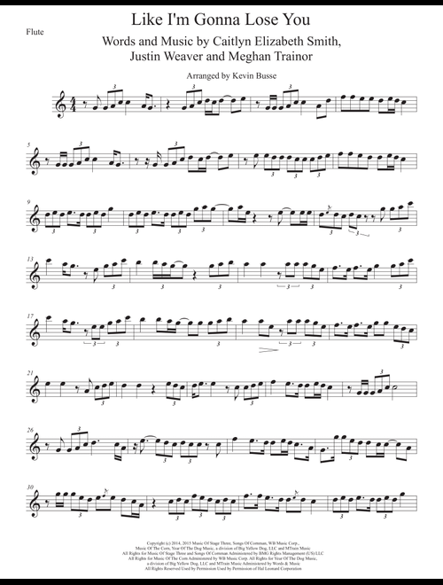 Like I'm Gonna Lose You (Arr. Kevin Busse) - Meghan Trainor (Flute Solo)