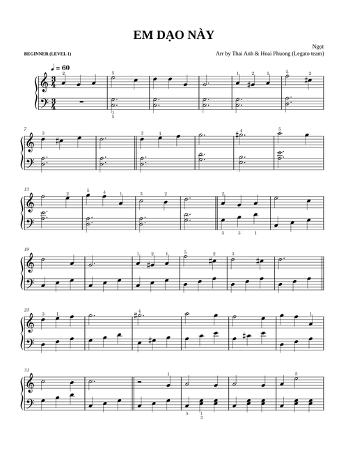 Em Dạo Này – Ngọt