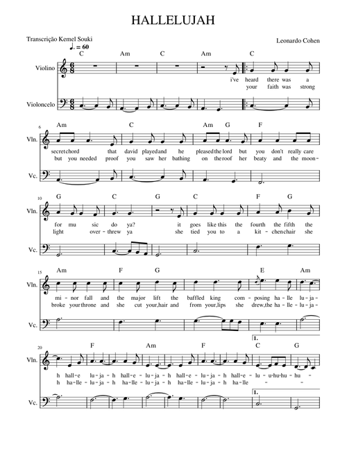 HALLELUJAH - Leonard Cohen