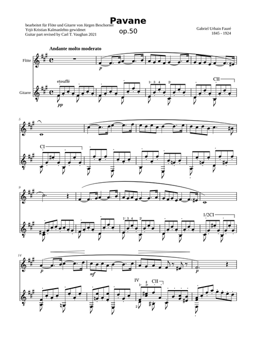 Pavane, Op.50 – Gabriel Fauré