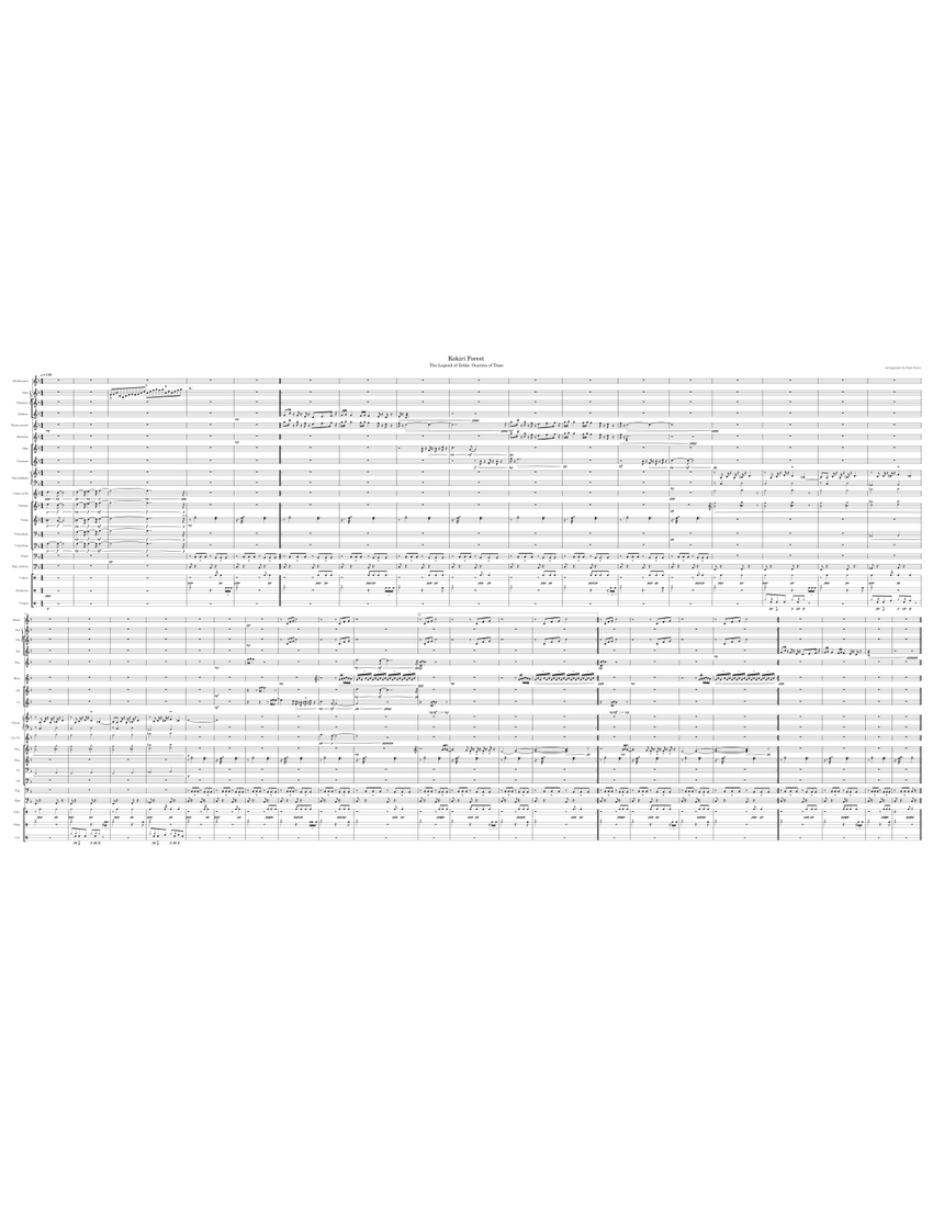 Kokiri Forest The Legend of Zelda Ocarina of Time Sheet music for